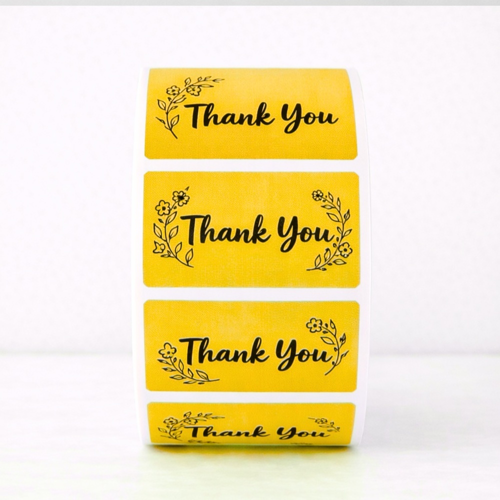 Thank You Labels – 100 Pack Small Business Packaging Stickers for resellers NEW